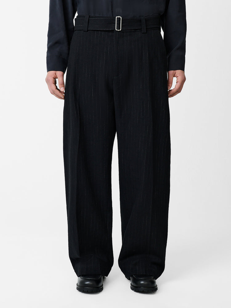 Vital Stripe Pant in Black