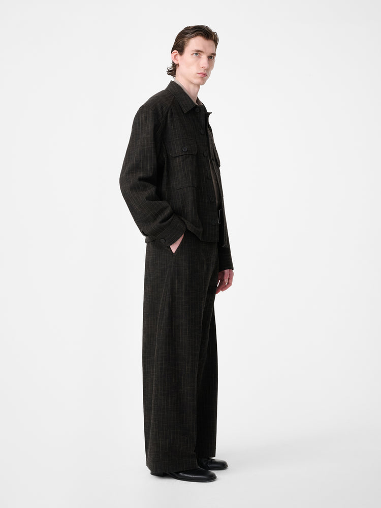 Vital Belted Pant in Peat Stripe