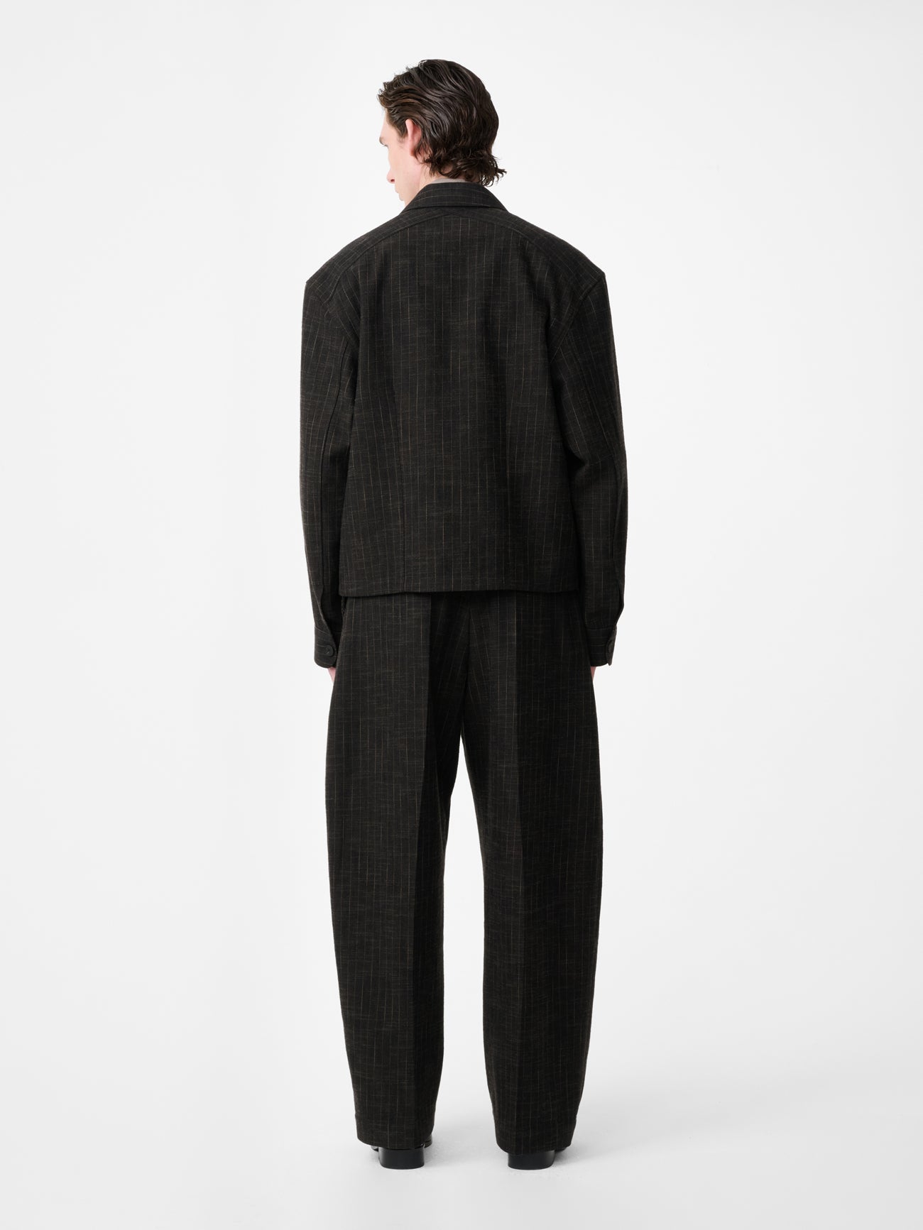 Vital Belted Pant in Peat Stripe