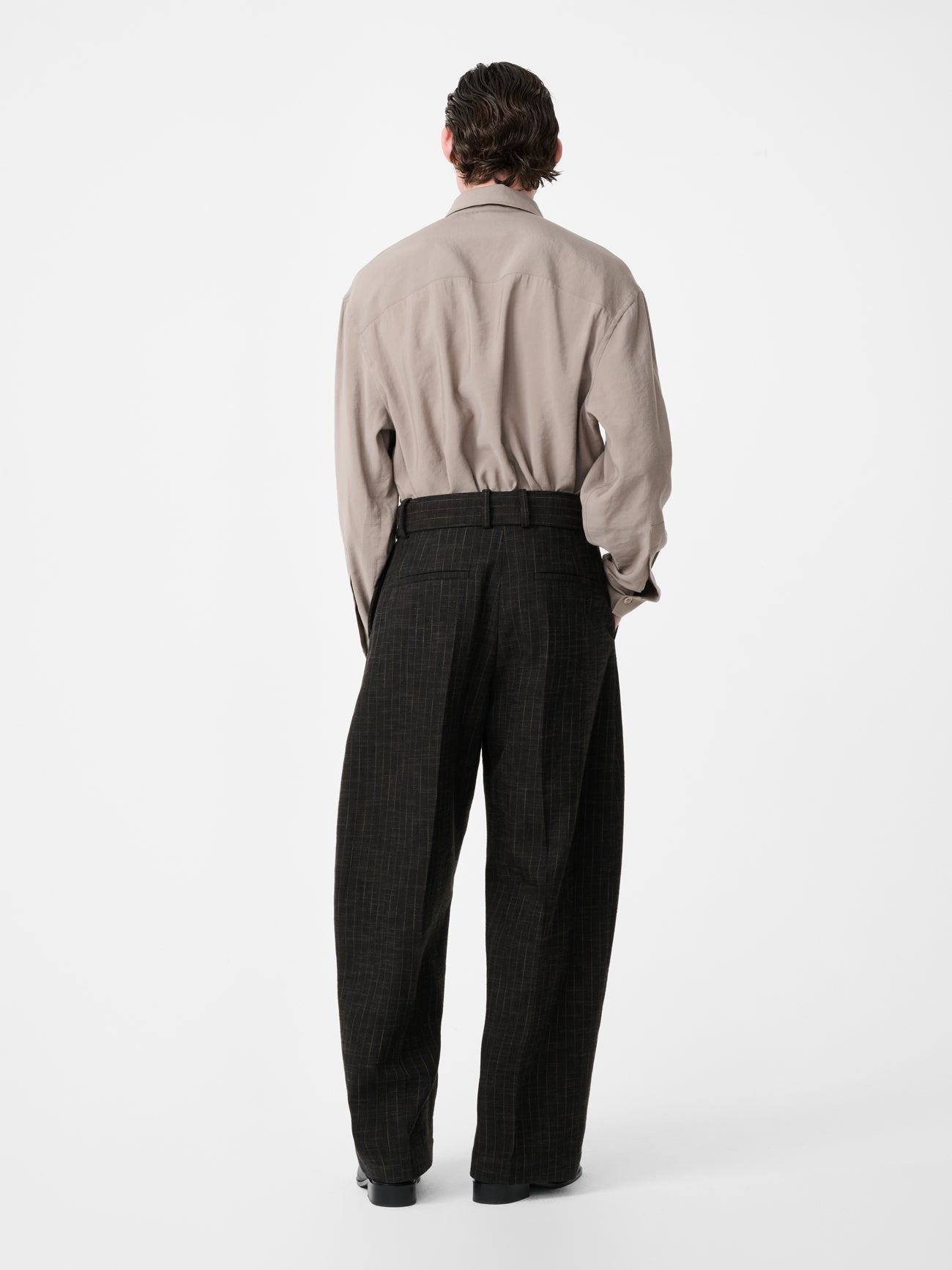 Vital Belted Pant in Peat Stripe