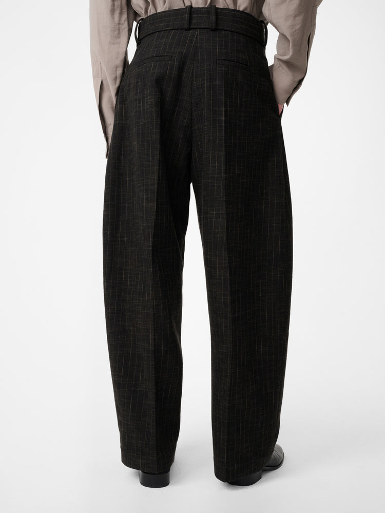 Vital Belted Pant in Peat Stripe