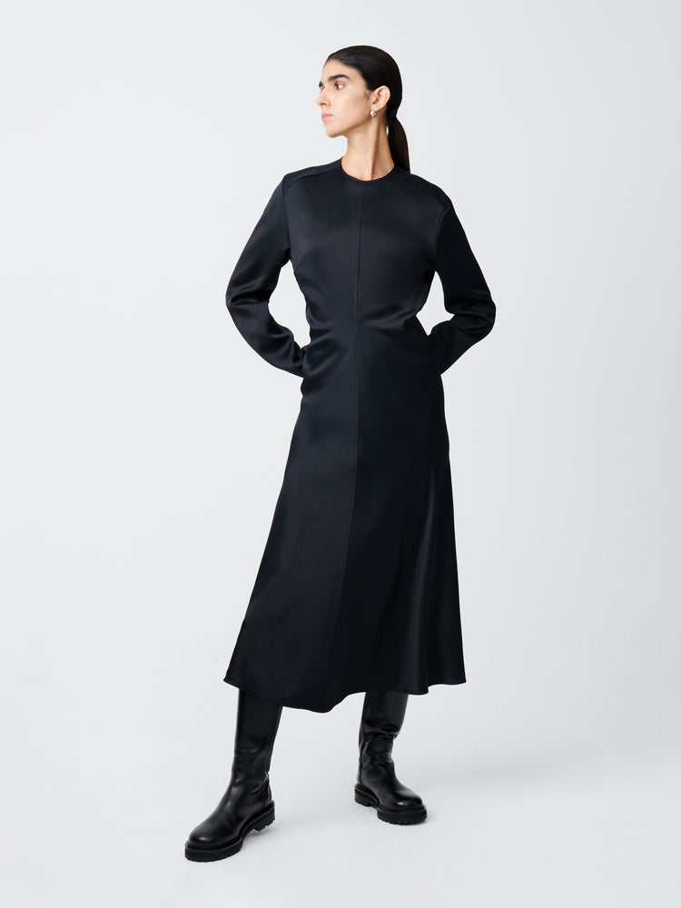 Welles Dress in Darkest Navy