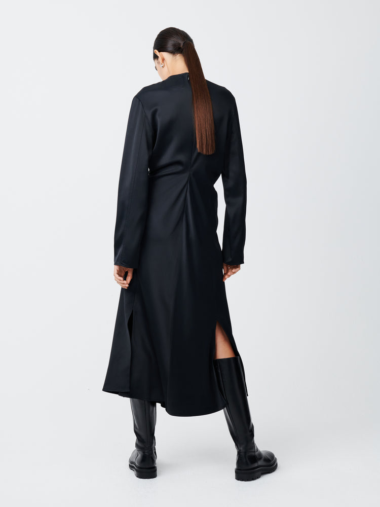Welles Dress in Darkest Navy