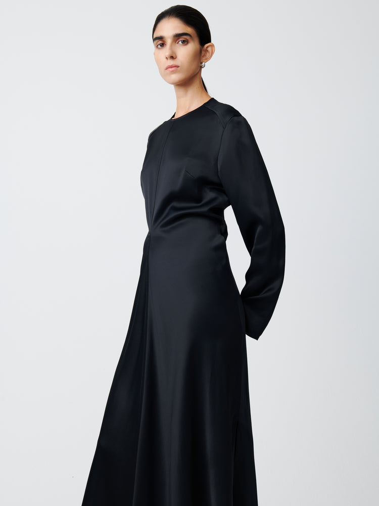 Welles Dress in Darkest Navy