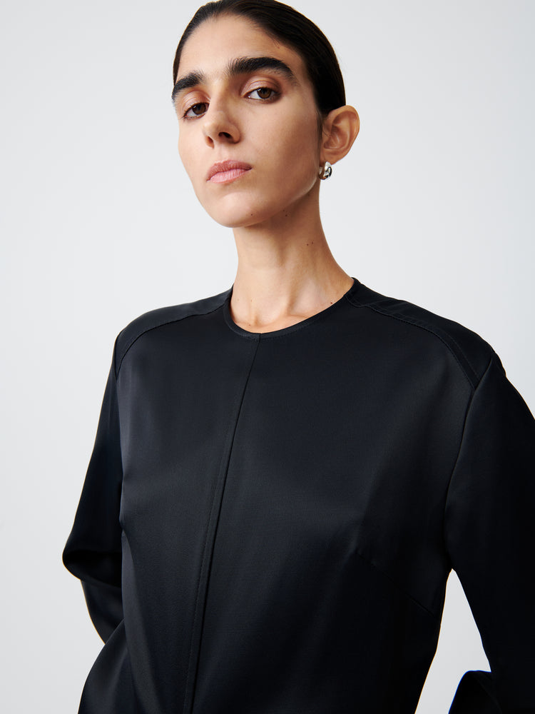 Welles Dress in Darkest Navy