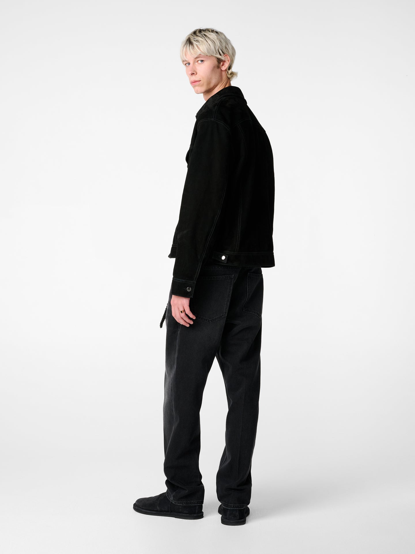 Windslow Denim Pant in Black Cowboy Crease
