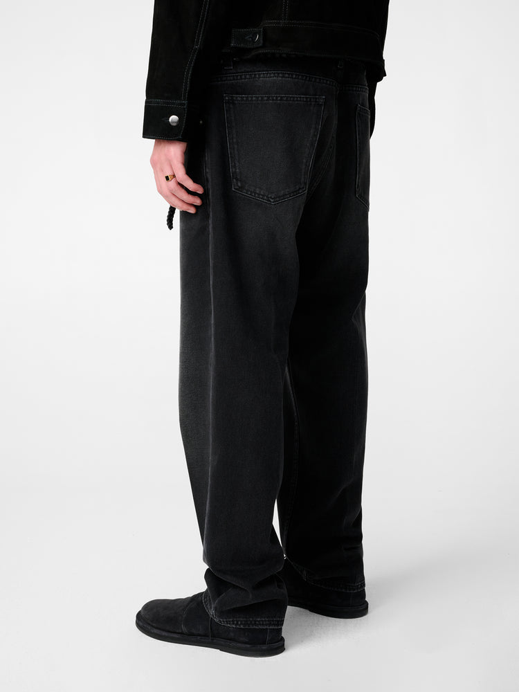 Windslow Denim Pant in Black Cowboy Crease