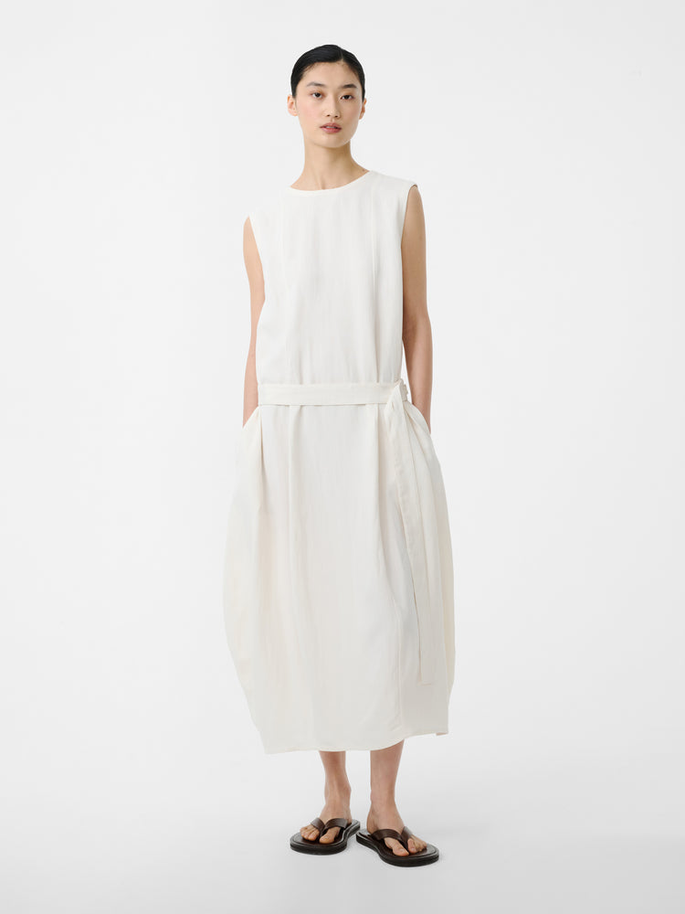 Wold Linen Dress in Chalk