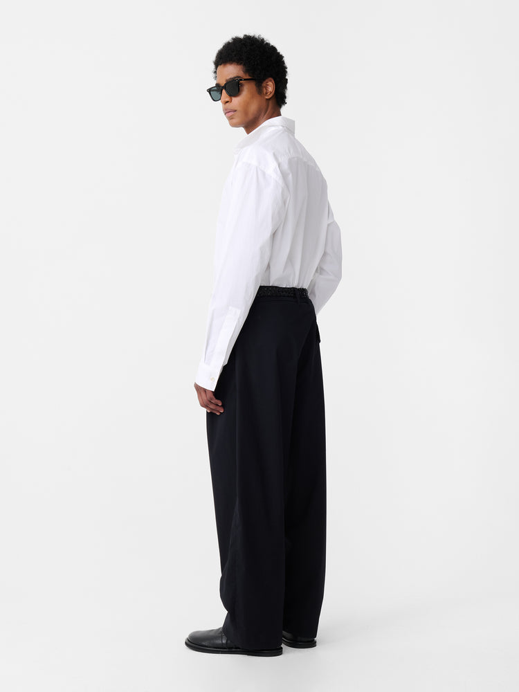 Yale Cotton Pant in Darkest Navy