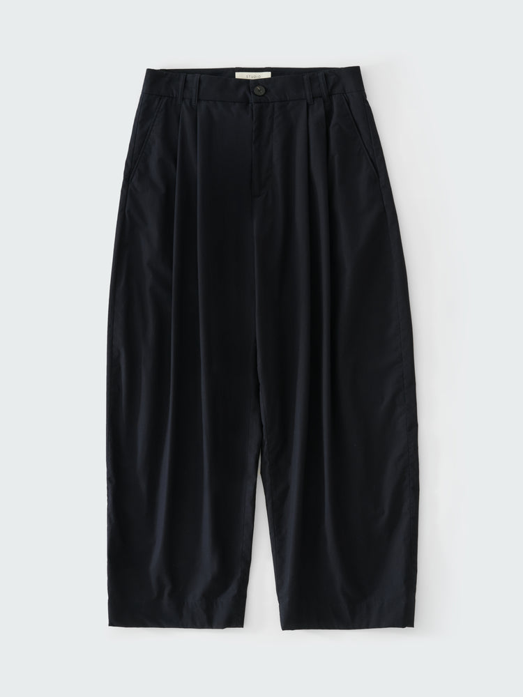 Yale Cotton Pant in Darkest Navy