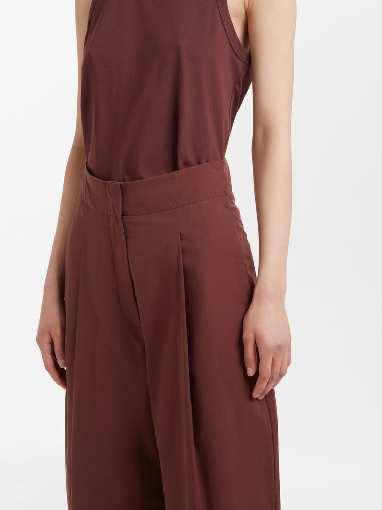 Dordoni Powder Cotton Pant in Chestnut