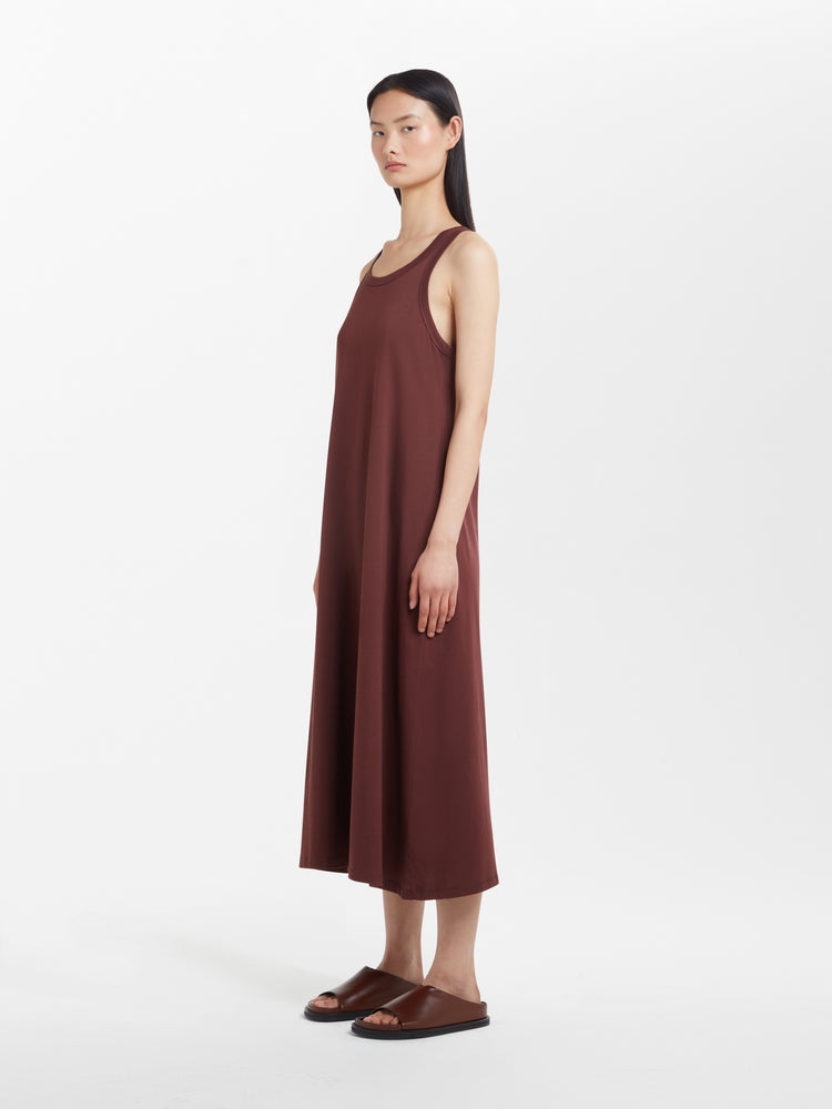 Flint Dress in Chestnut