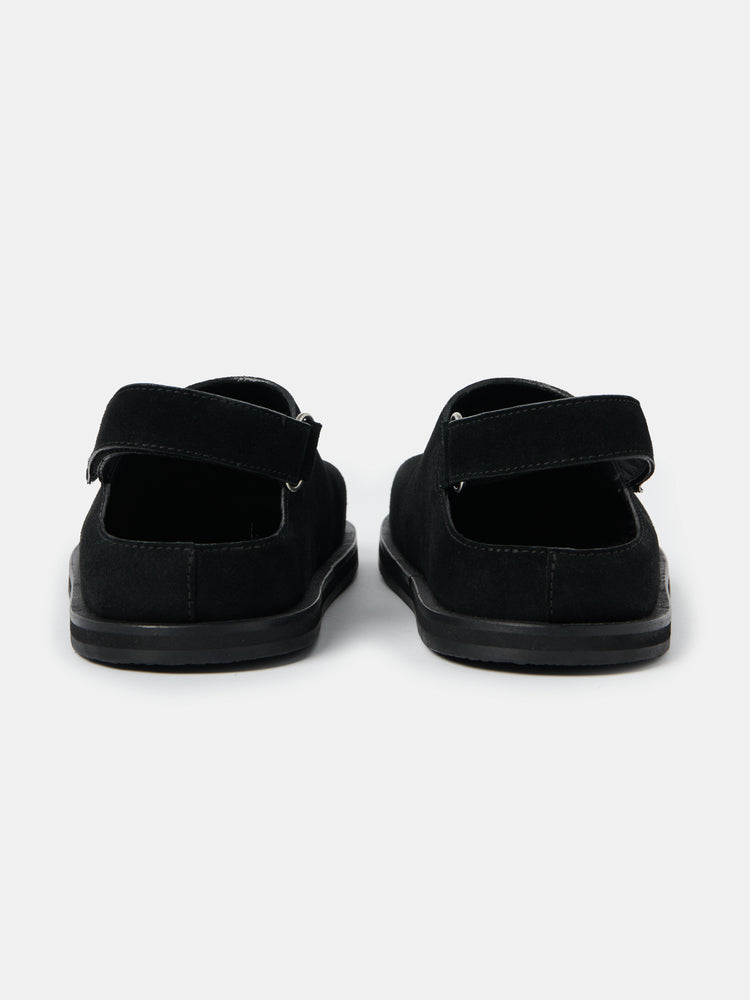 Hardning Suede Clog in Black