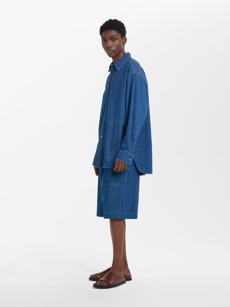 Izar Denim Shirt in Indigo