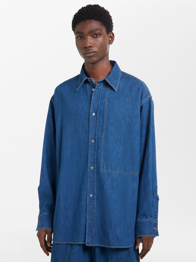 Izar Denim Shirt in Indigo