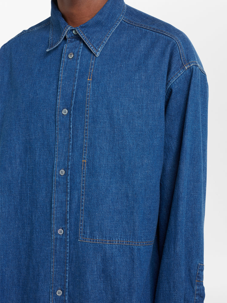 Izar Denim Shirt in Indigo