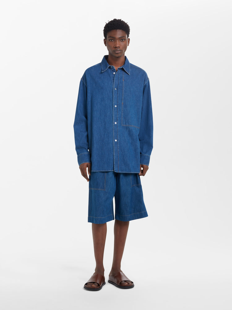 Izar Denim Shirt in Indigo