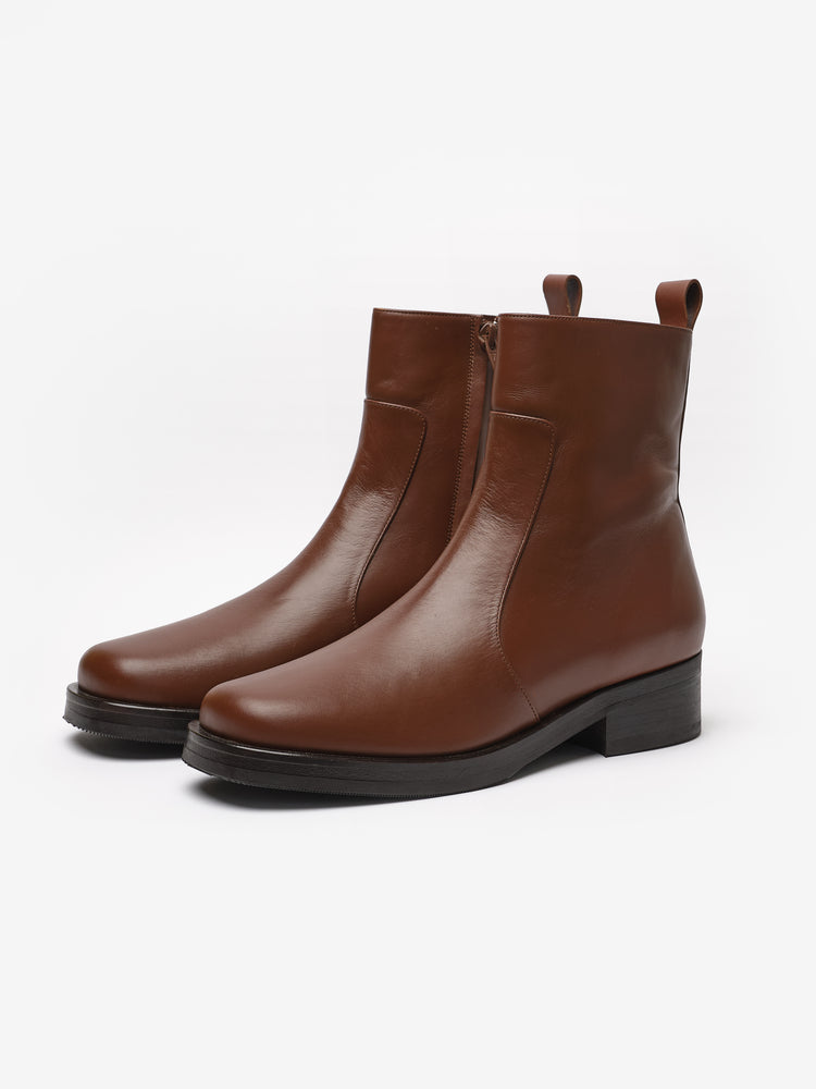 Men's Square Boot in Whiskey