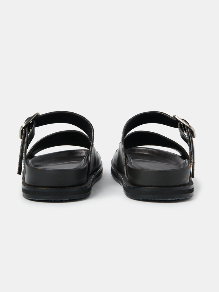 Women's Leather Sole Sandal in Mocha