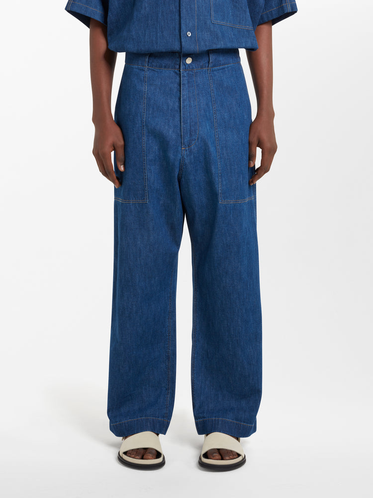 Strata Denim Pant in Indigo