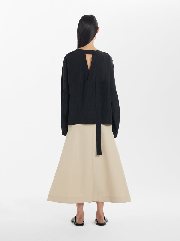 Velho Viscose Top in Black