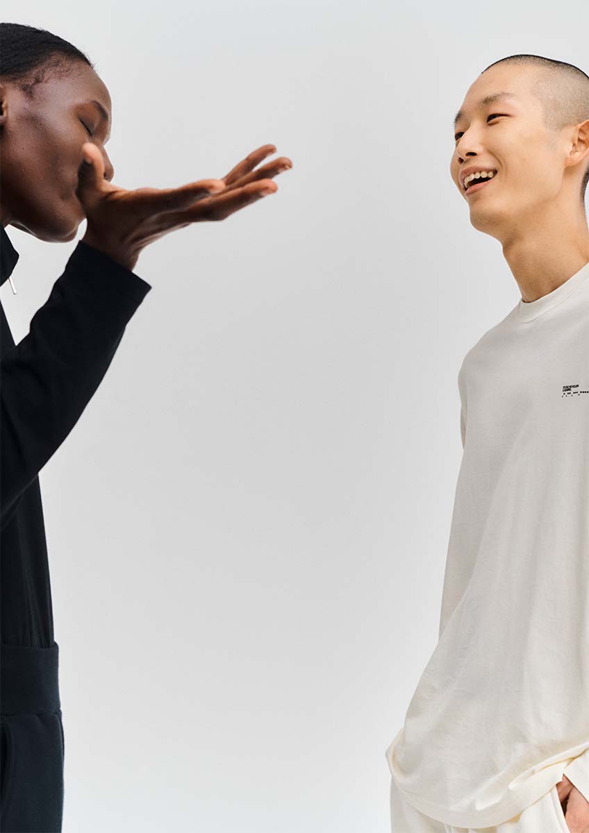 ア*ア様 STUDIO NICHOLSON × SUNSPEL Tシャツ ブラッ Comfort Code - Studio Nicholson x Sunspel