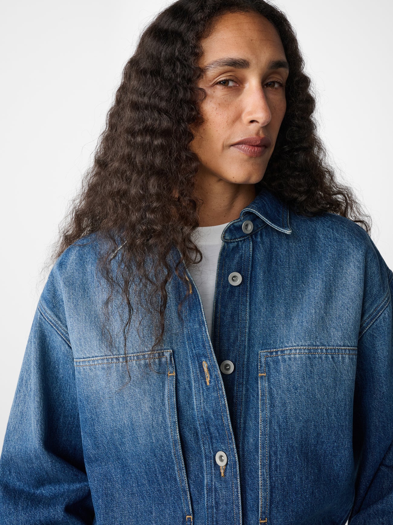 Paso Denim Shirt in Thrashed Indigo Wash
