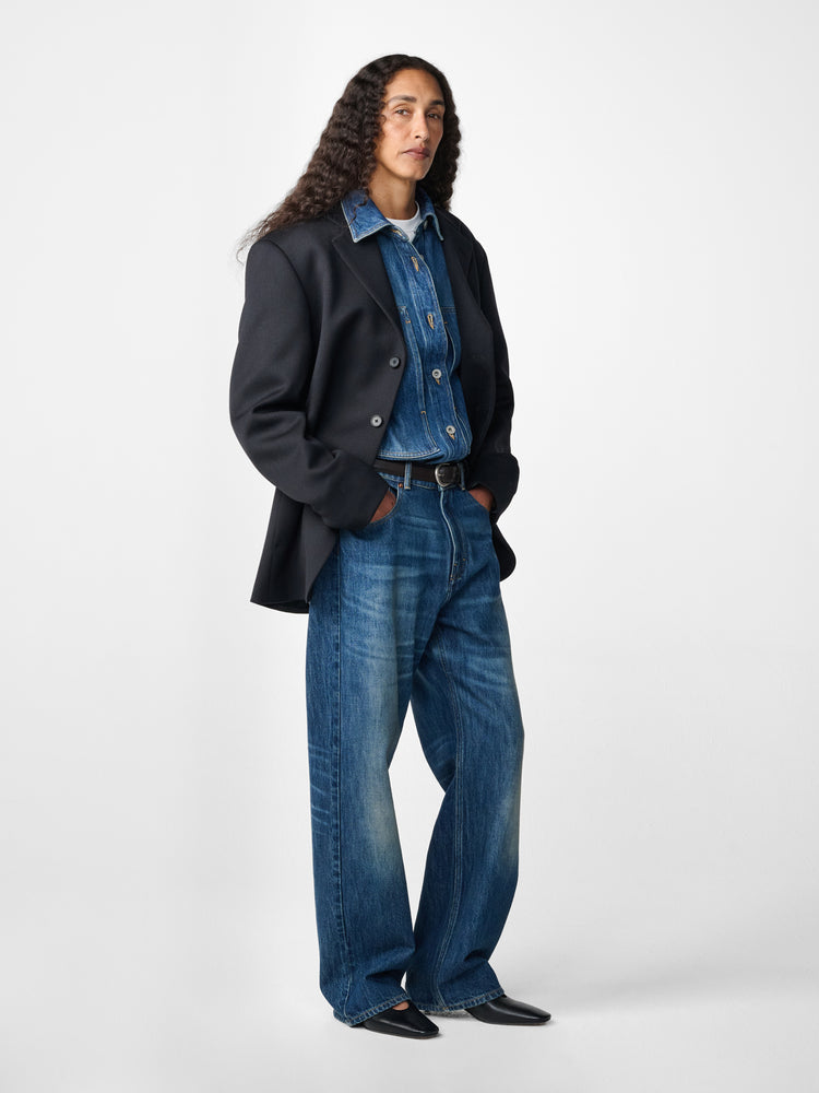 Sono Wool Twill Jacket in Black