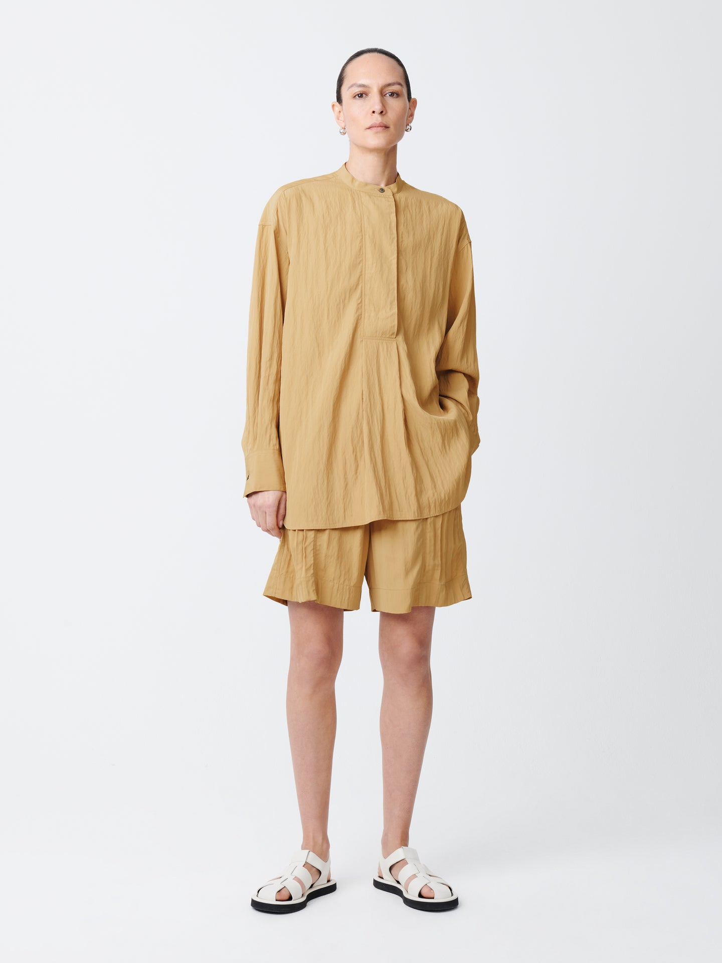 Frink Viscose Shirt in Sand