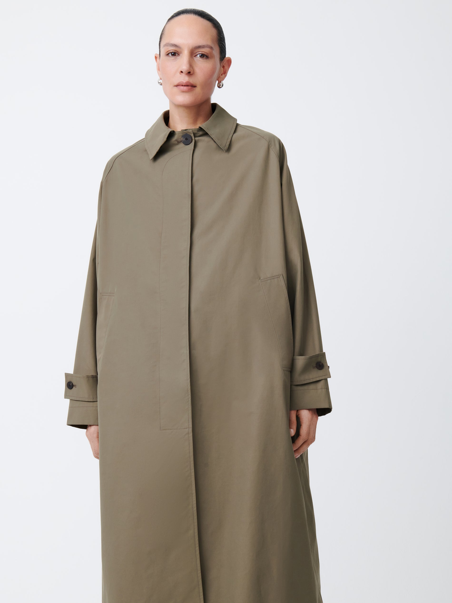 Holin Technical Cotton Coat in Dark Dusk - Studio Nicholson