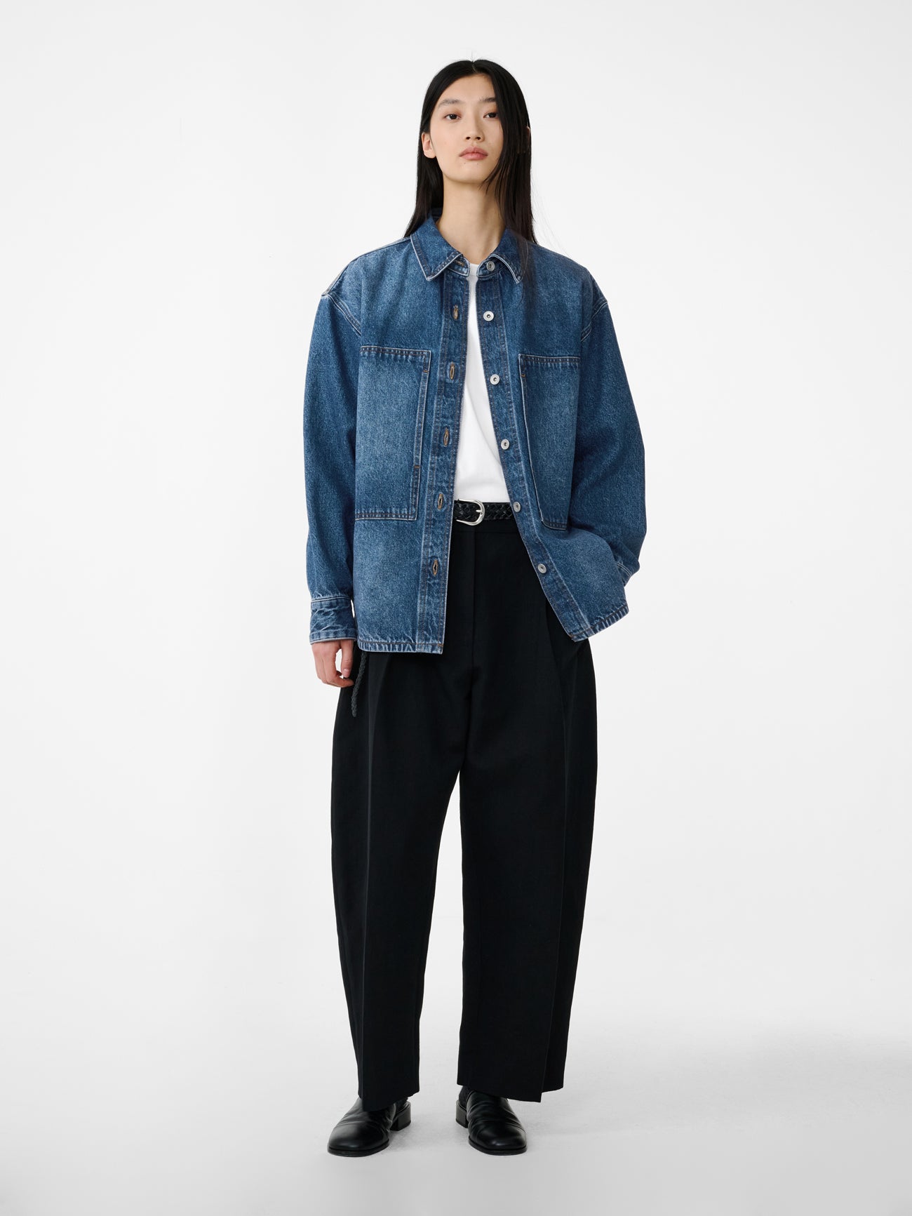 Paso Denim Shirt in Worn Wash Indigo