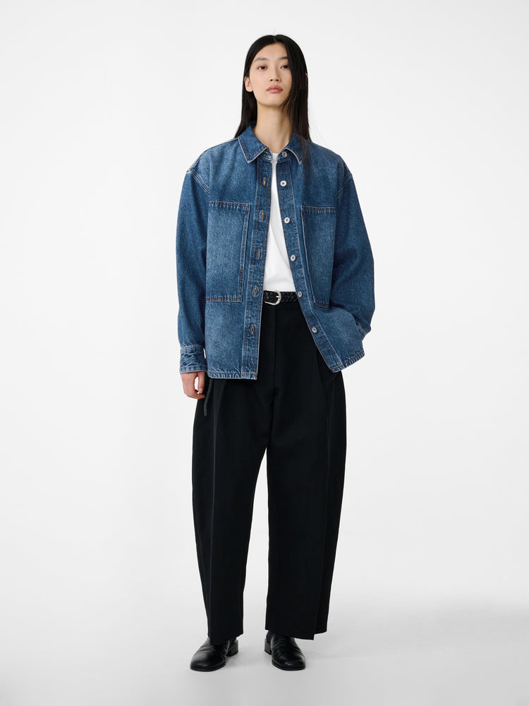Paso Denim Shirt in Worn Wash Indigo