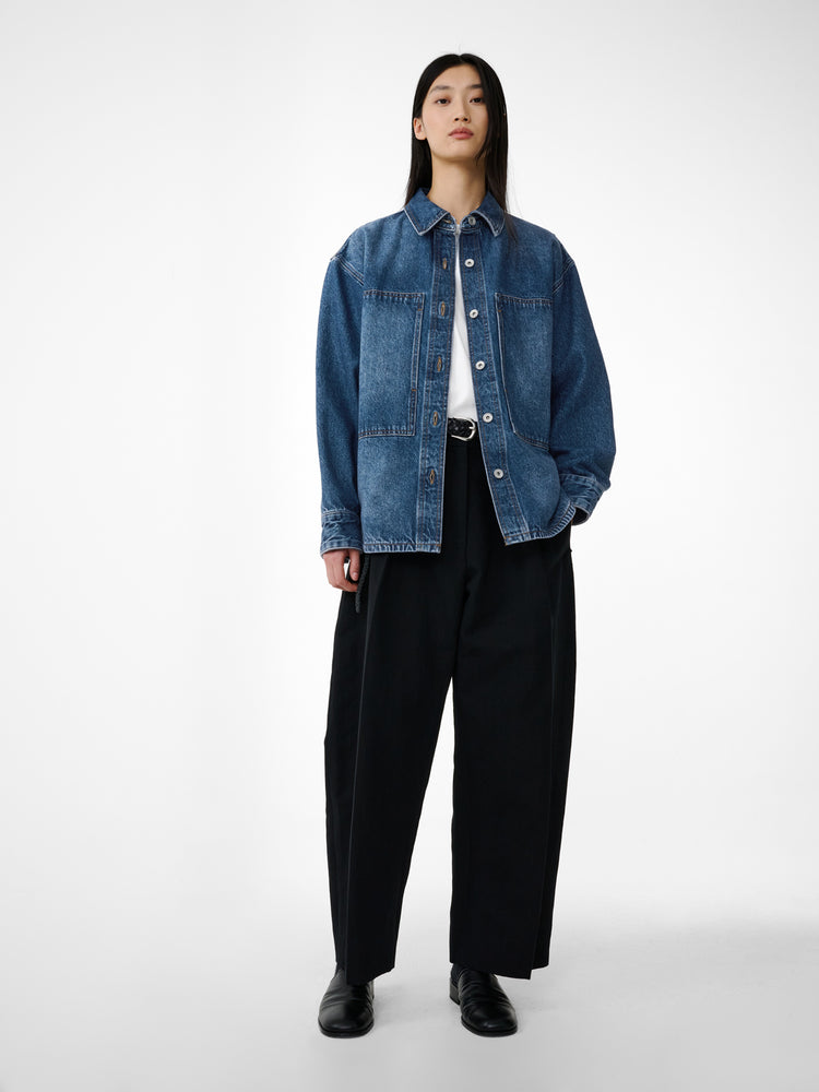 Paso Denim Shirt in Worn Wash Indigo