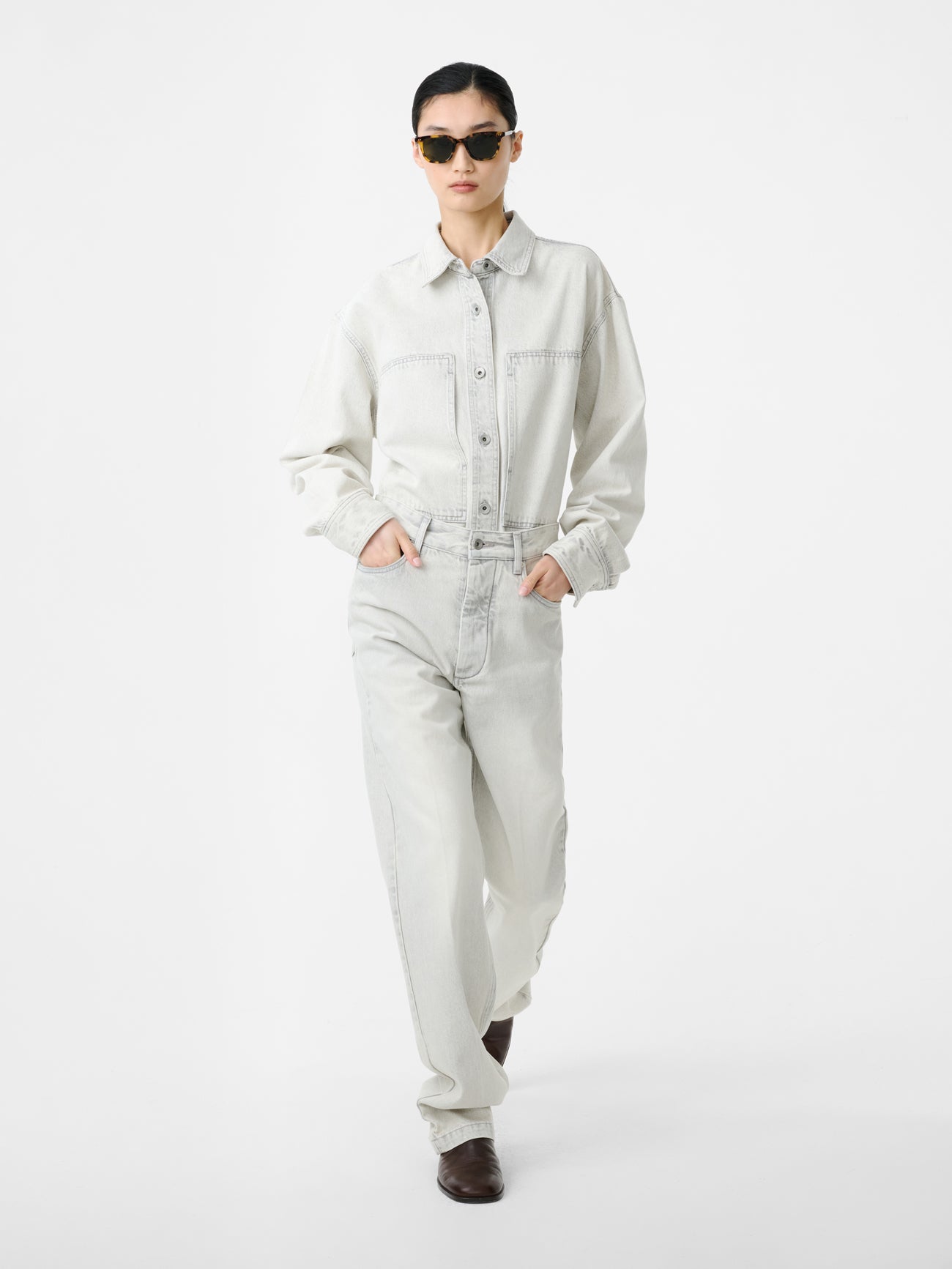 Paso Denim Shirt in Pumice - Studio Nicholson
