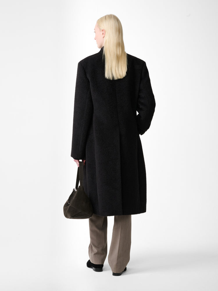 Aber Wool Coat in Cola