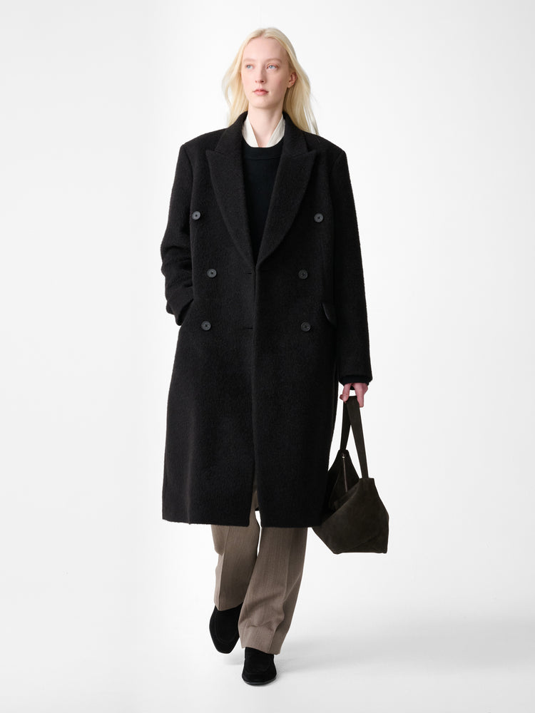 Aber Wool Coat in Cola