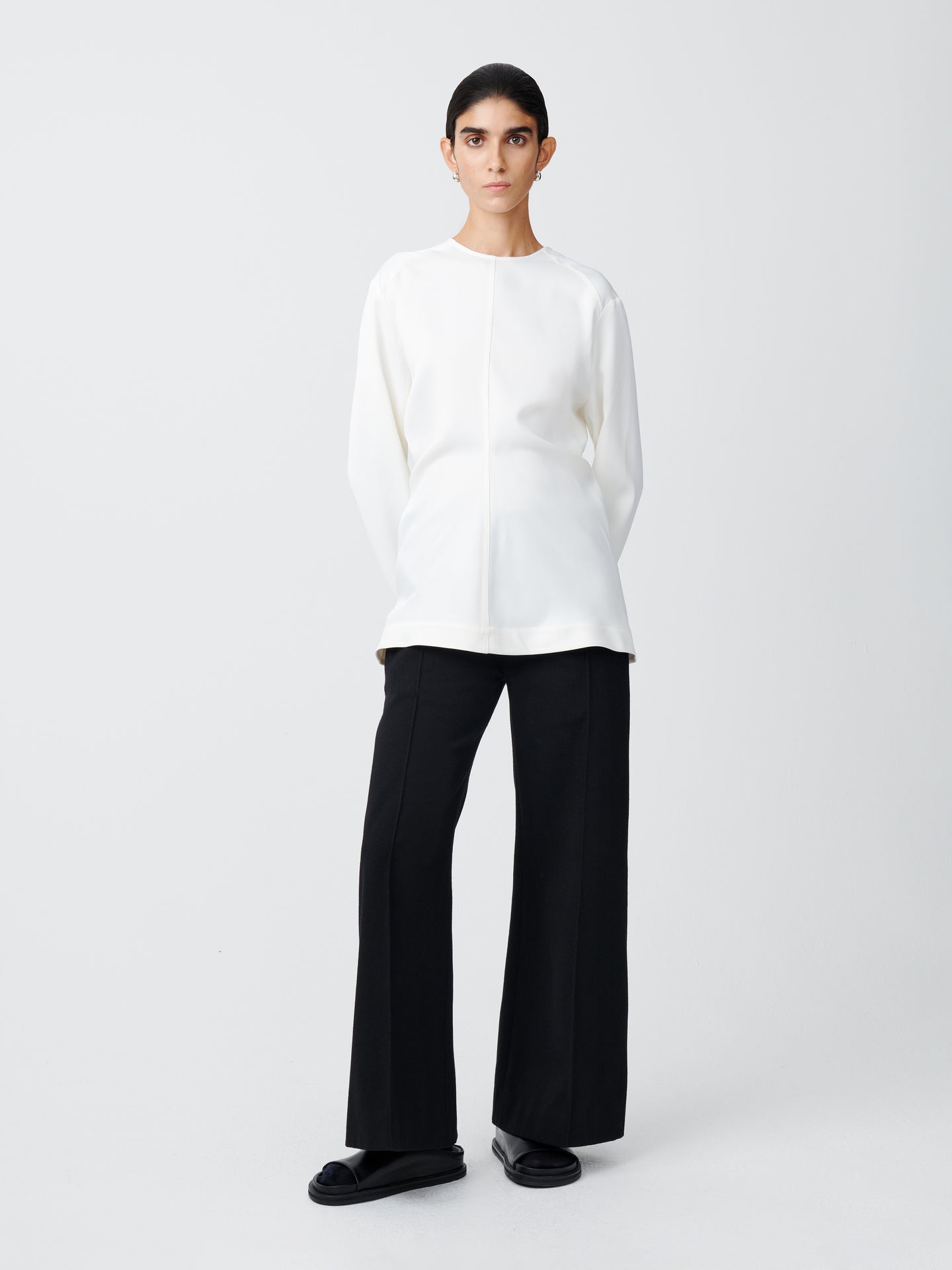Acapulco Wool Pant in Black