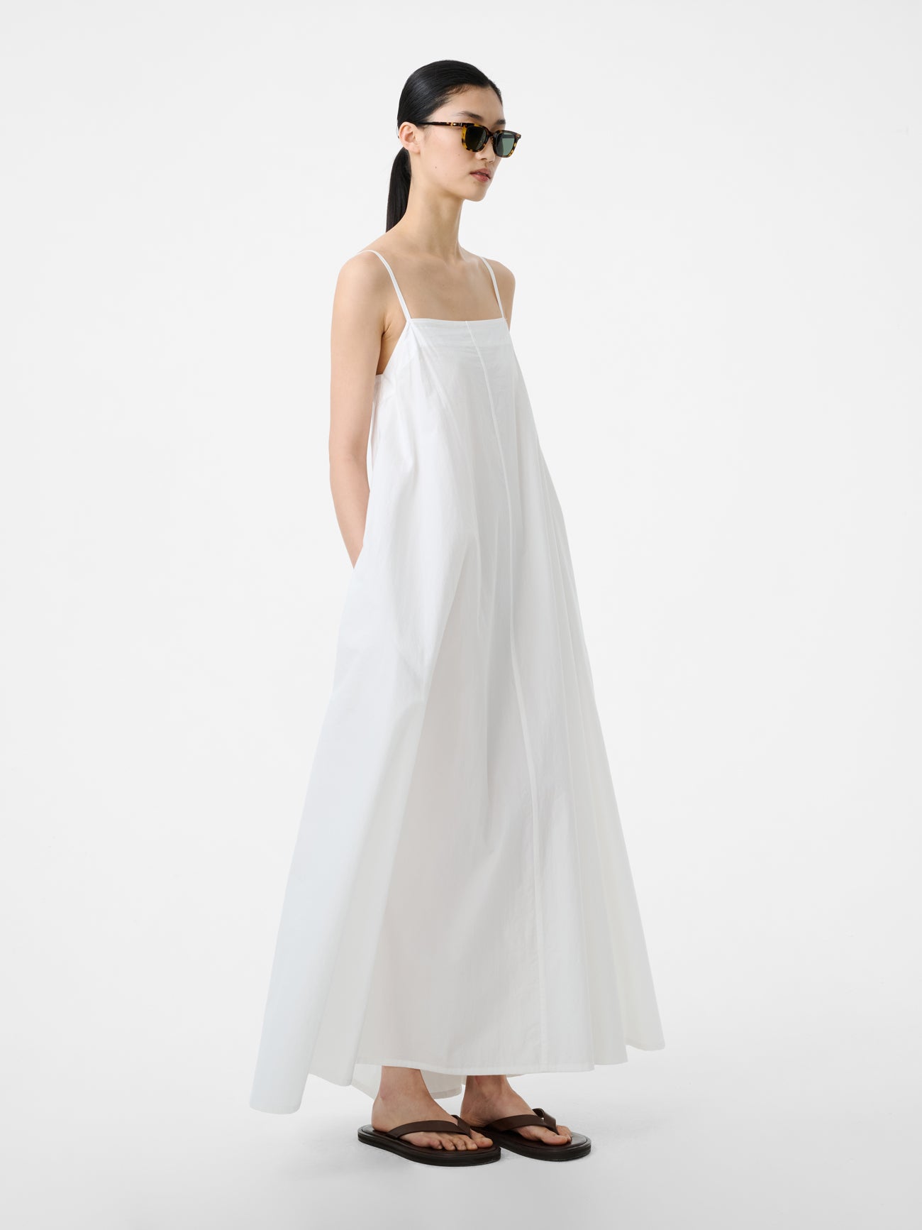 Achille Dress in Optic White - Studio Nicholson
