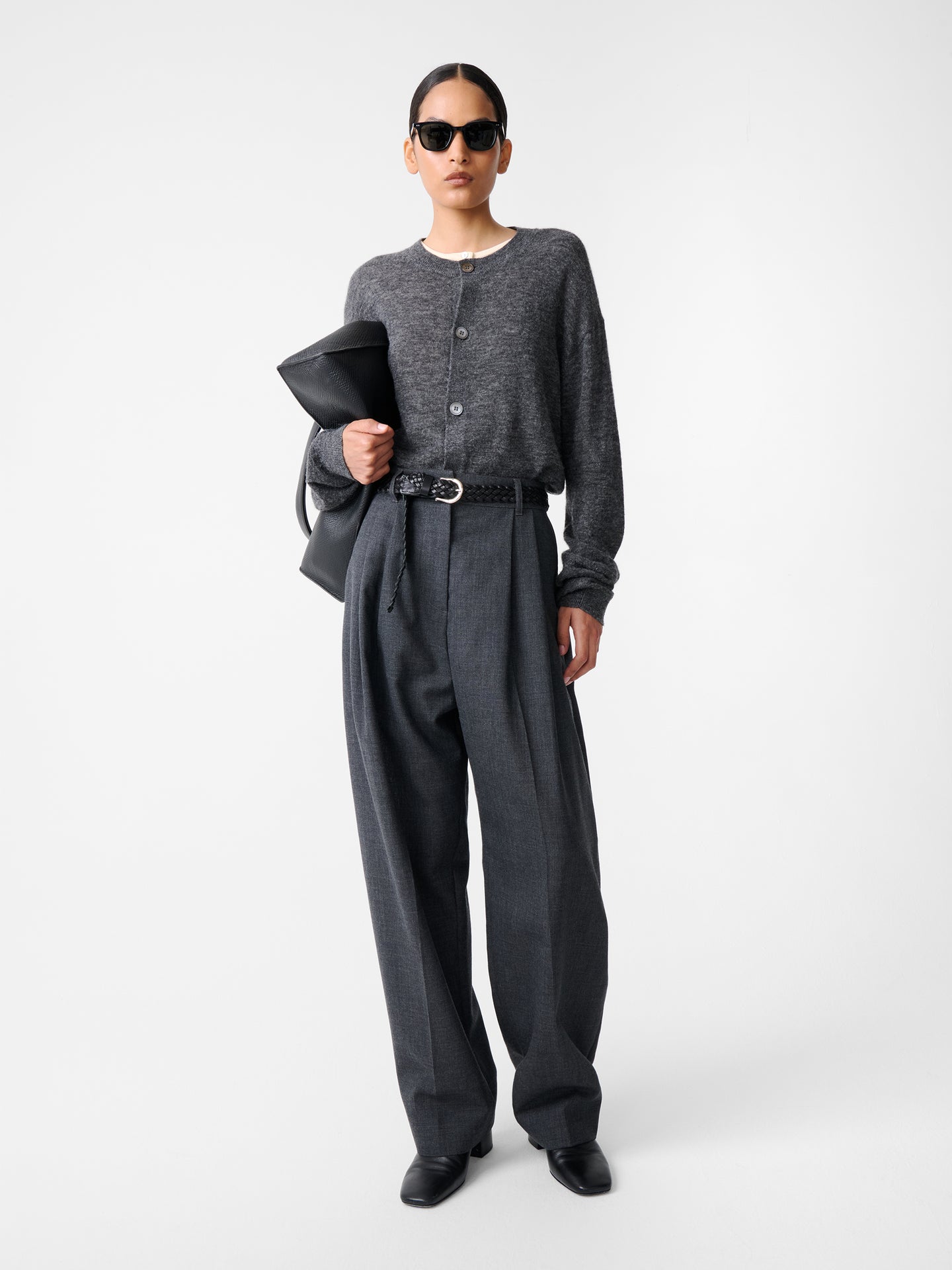 Acuna Heritage Wool Pant in Slate Melange