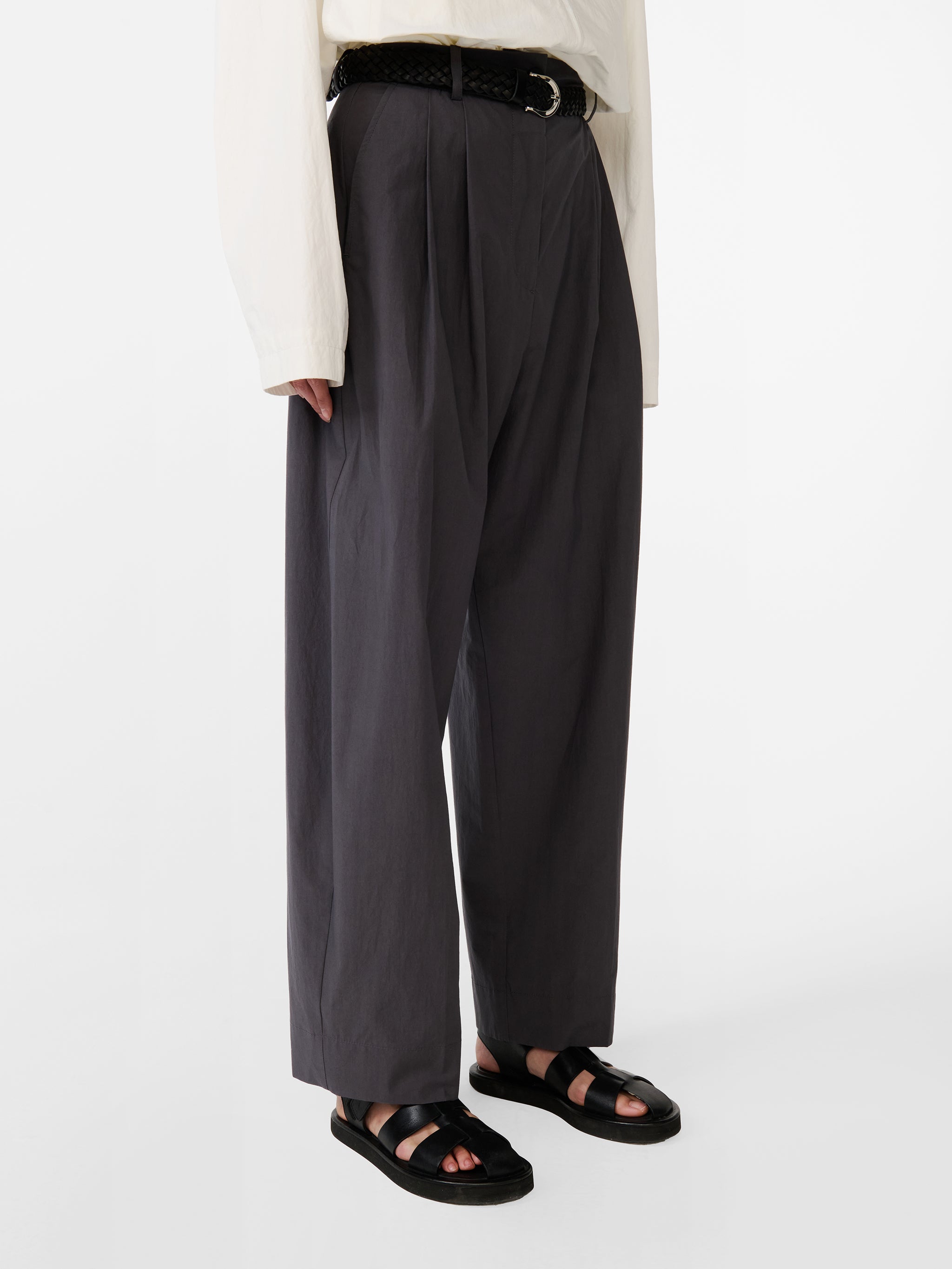 パンツ STUDIO NICHOLSON ZIP FRONT WIDE LEG PANTS Studio Nicholson ZIP FRONT WIDE LEG PANTS | Grailed
