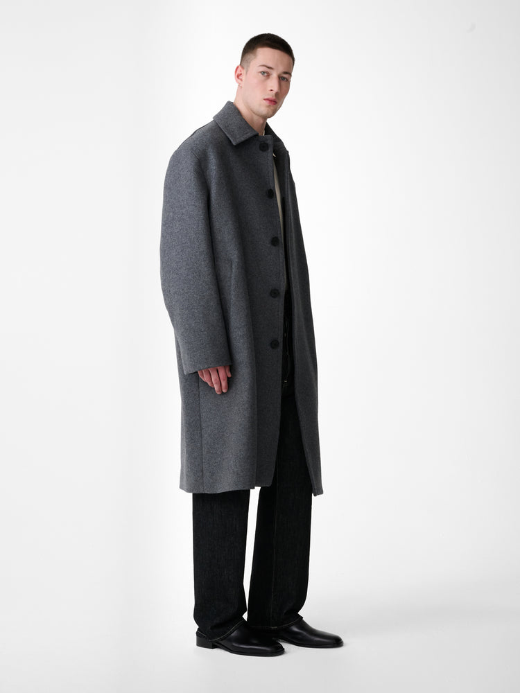 Ady Wool Coat in Charcoal