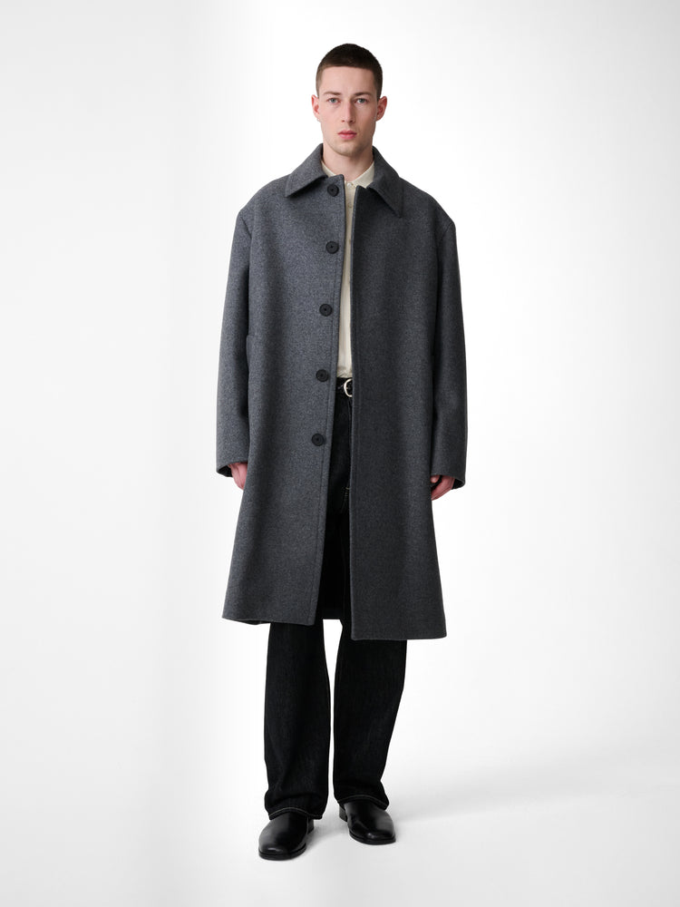 Ady Wool Coat in Charcoal