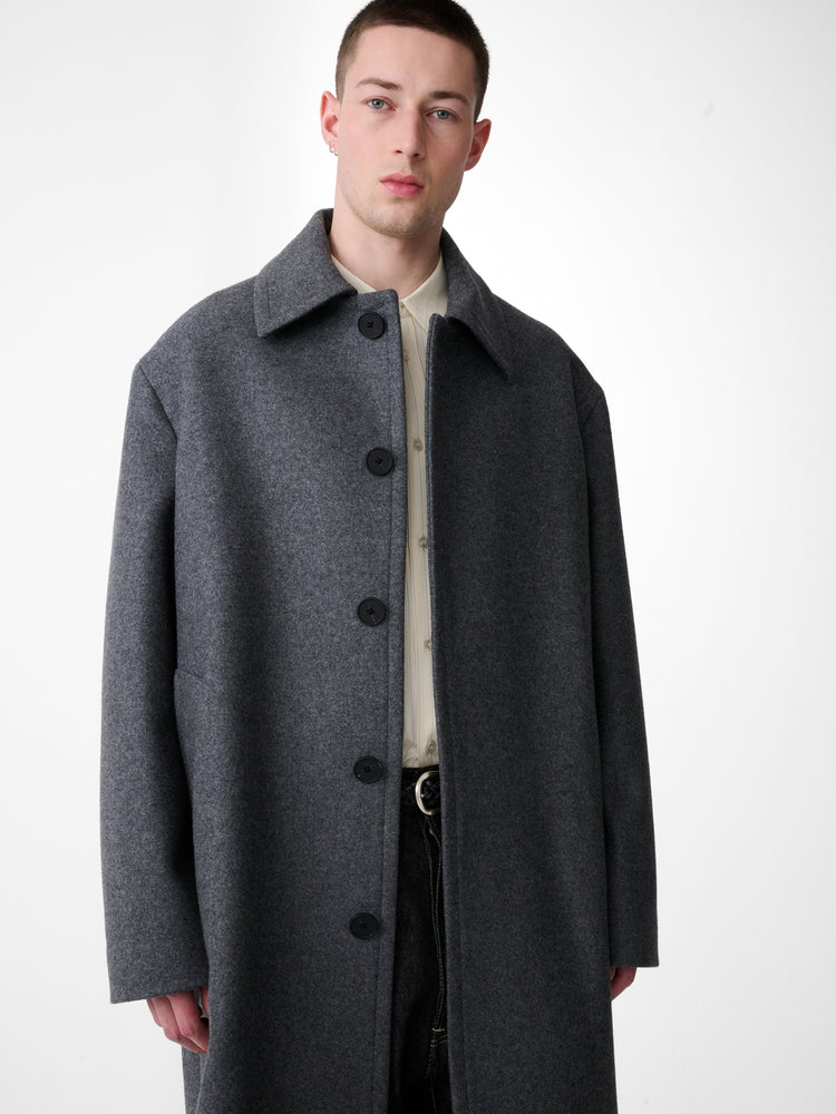Ady Wool Coat in Charcoal