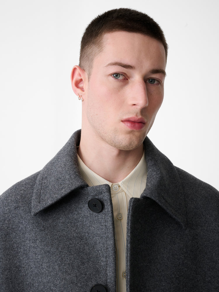Ady Wool Coat in Charcoal