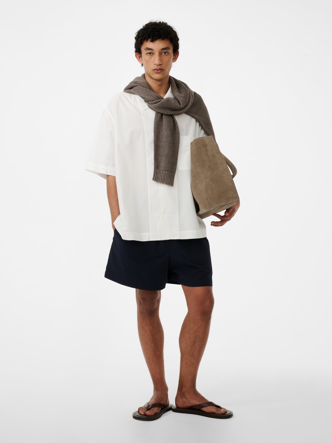 Agios Shirt in Optic White - Studio Nicholson