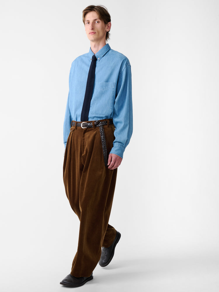 SN X BEAMS PLUS Alvy Corduroy Pant in Toffee