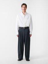 SN X BEAMS Plus Alvy Tropical Wool Pant in Charcoal Marl