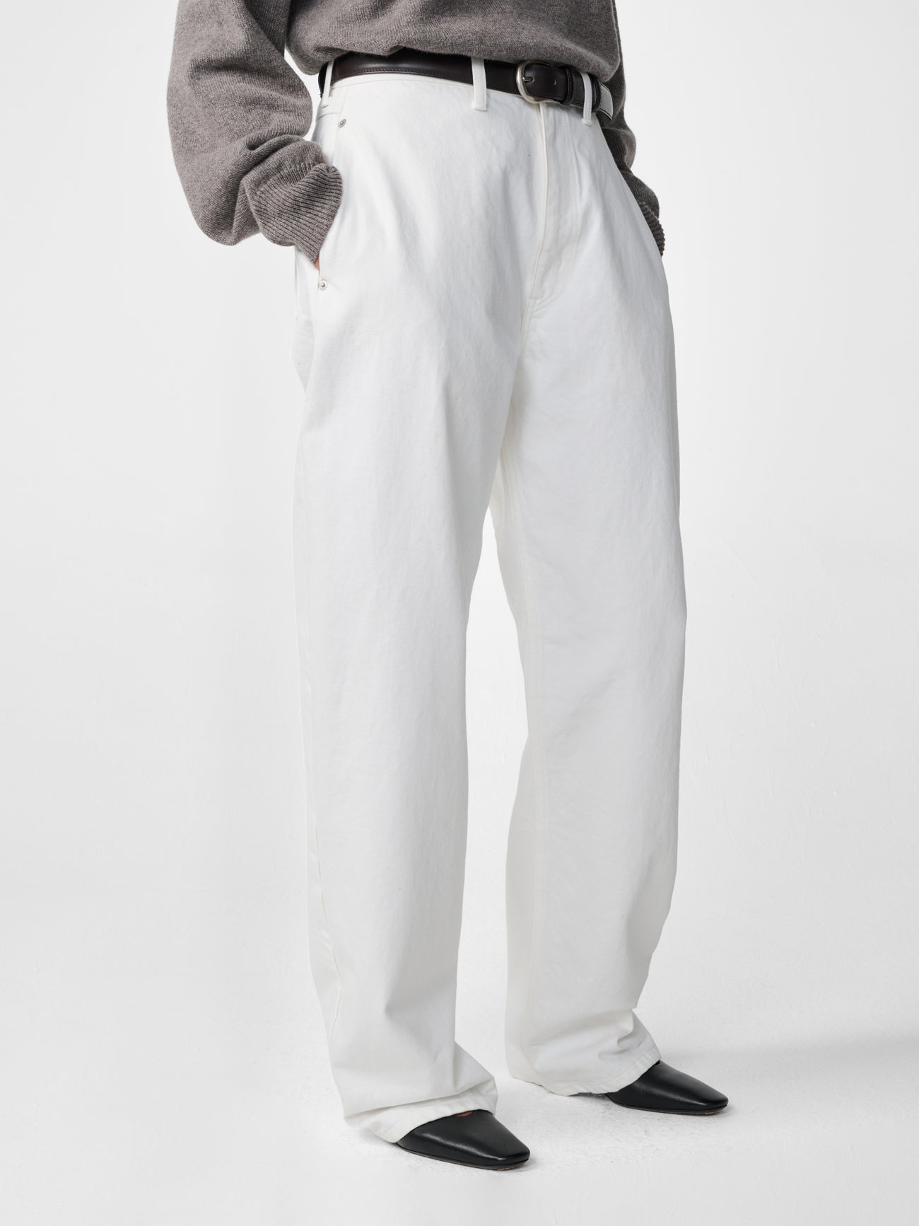 Alwyn Denim Pant in White