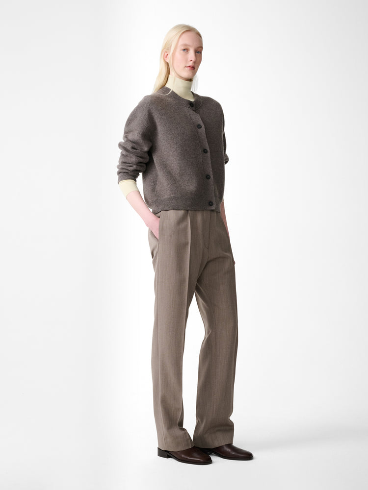 Arvine Cardigan in Mouse