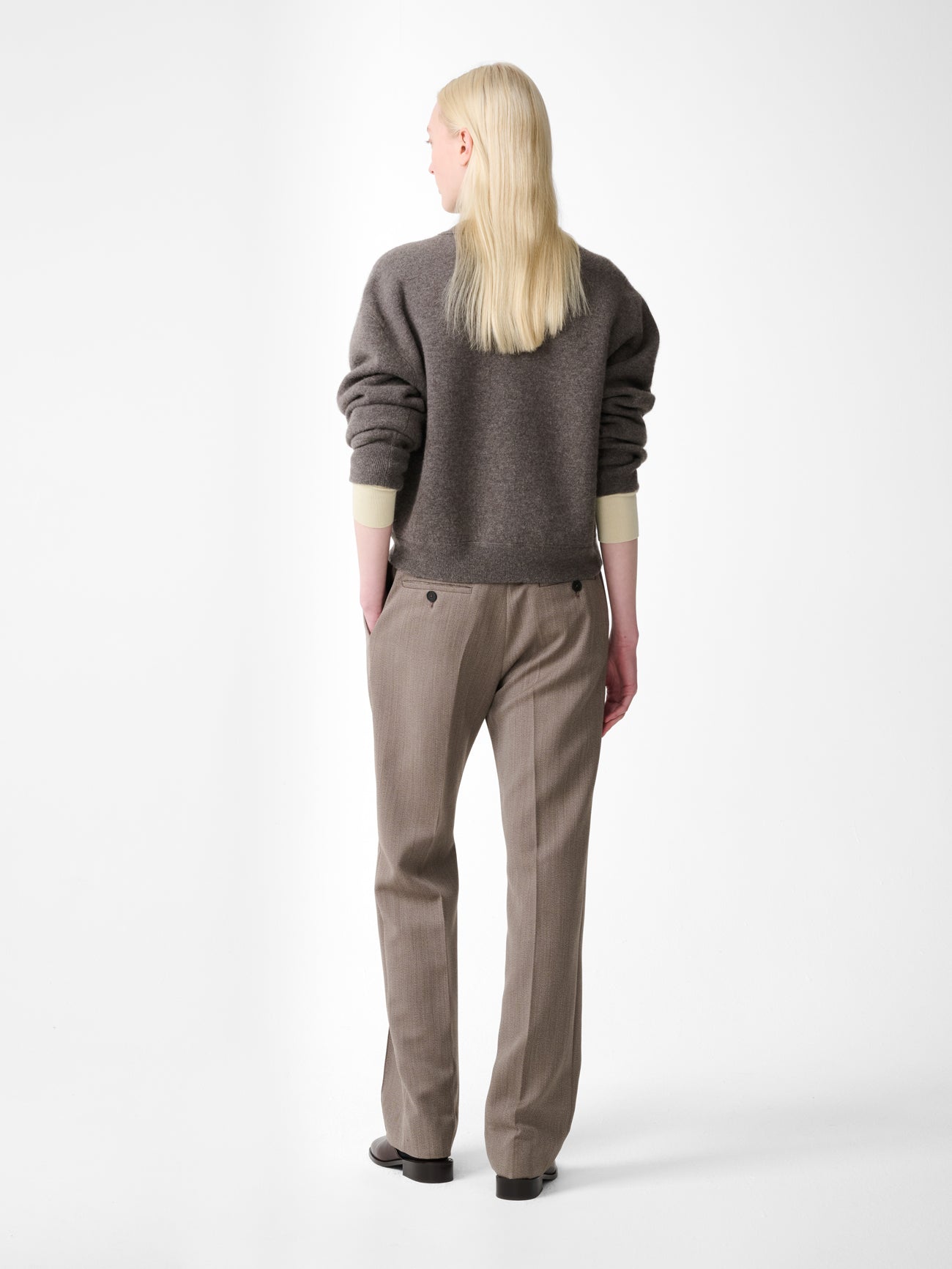 Arvine Cardigan in Mouse